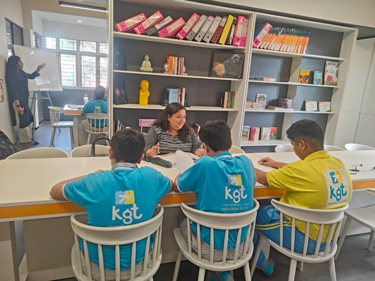 Students in counselling room