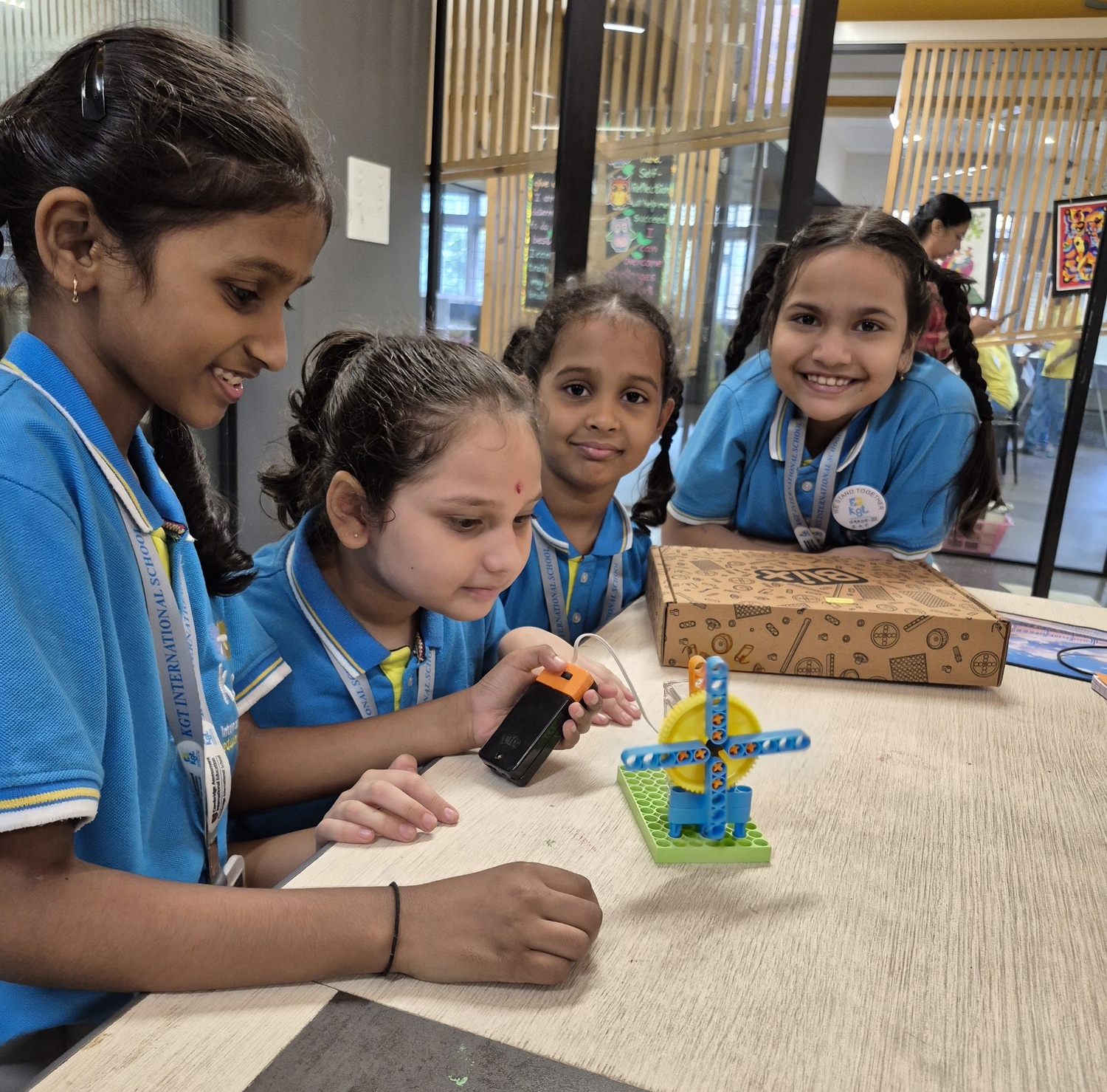 Students collaborating